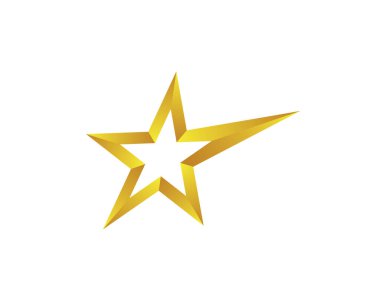 Yıldız Logosu Şablonu vektör illüstrasyon tasarımı