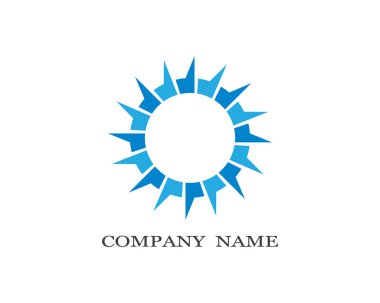 Soyut logo şablon vektör resimleme tasarımı