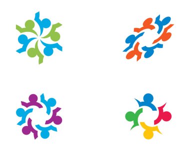 Evlat edinme ve toplumsal bakım logosu vektör resmetme tasarımı