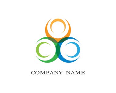 Soyut logo şablon vektör resimleme tasarımı