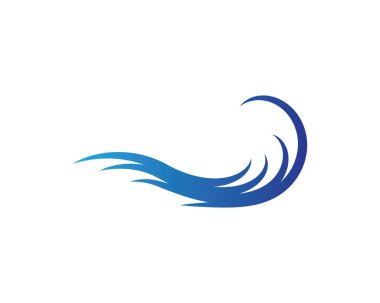 Su Dalgası logo vektör illüstrasyon tasarımı