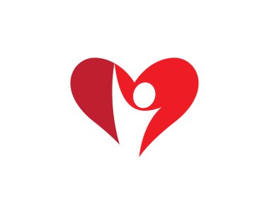 Sağlıklı Yaşam Logosu vektör ikonu çizimi tasarımı