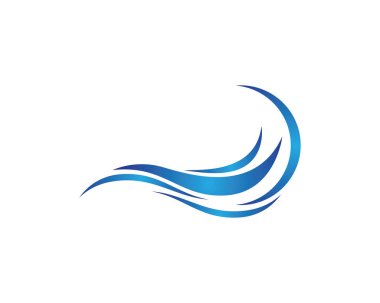 Su Dalgası logo vektör illüstrasyon tasarımı