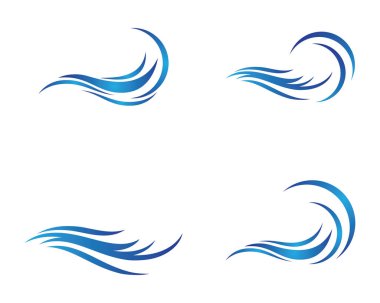 Su Dalgası logo vektör illüstrasyon tasarımı