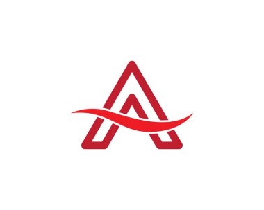 Bir harf logo vektör illüstrasyon tasarımı