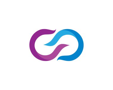 Sonsuz logo şablonu vektör resimleme tasarımı