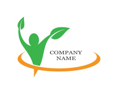 Sağlıklı Yaşam Logosu vektör ikonu çizimi tasarımı