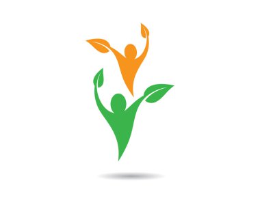 Sağlıklı Yaşam Logosu vektör ikonu çizimi tasarımı