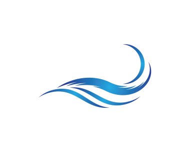 Su Dalgası logo vektör illüstrasyon tasarımı