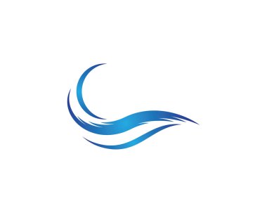 Su Dalgası logo vektör illüstrasyon tasarımı