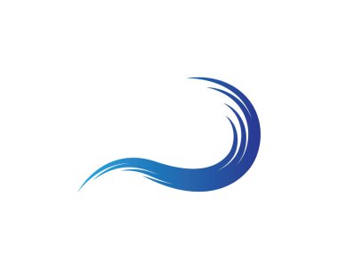 Su Dalgası logo vektör illüstrasyon tasarımı