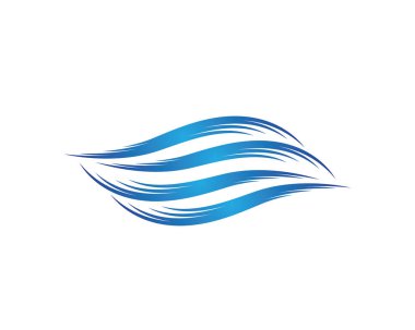 Su Dalgası logo vektör illüstrasyon tasarımı