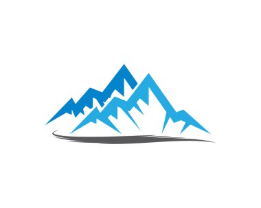 Dağ Logosu şablon vektör illüstrasyon tasarımı