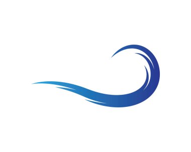 Su Dalgası logo vektör illüstrasyon tasarımı