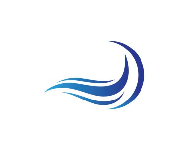 Su Dalgası logo vektör illüstrasyon tasarımı