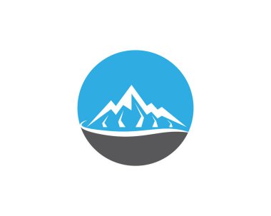 Dağ Logosu şablon vektör illüstrasyon tasarımı