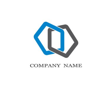 Kurumsal logo şablon vektör illüstrasyon tasarımı