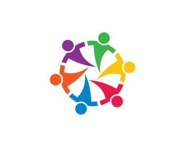 Evlat edinme ve toplumsal bakım logosu vektör resmetme tasarımı