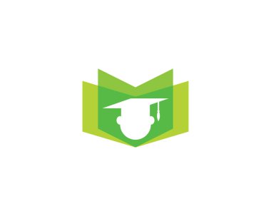 Kitap logosu şablon vektör illüstrasyon tasarımı