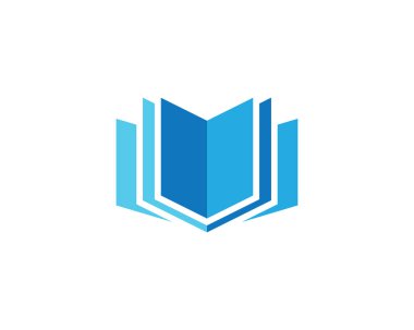 Kitap logosu şablon vektör illüstrasyon tasarımı