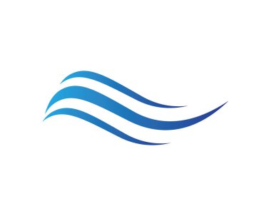 Su Dalgası logo vektör illüstrasyon tasarımı