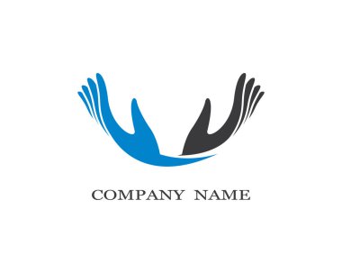 El bakımı logo şablonu vektör resimleme