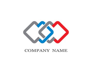 Kurumsal logo şablon vektör illüstrasyon tasarımı