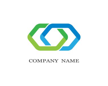 Kurumsal logo şablon vektör illüstrasyon tasarımı