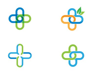 Tıbbi Logo şablon vektör illüstrasyon tasarımı