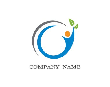 Sağlıklı Yaşam Logosu vektör ikonu çizimi tasarımı