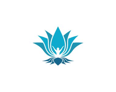 Güzellik çiçekleri logo şablon vektör simgesi