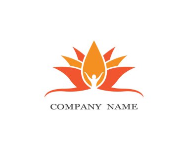 Güzellik çiçekleri logo şablon vektör simgesi