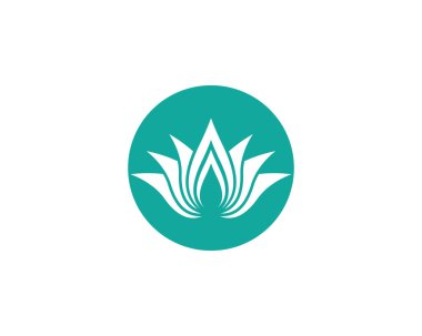 Güzellik çiçekleri logo şablon vektör simgesi