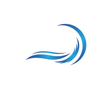 Su Dalgası logo vektör illüstrasyon tasarımı