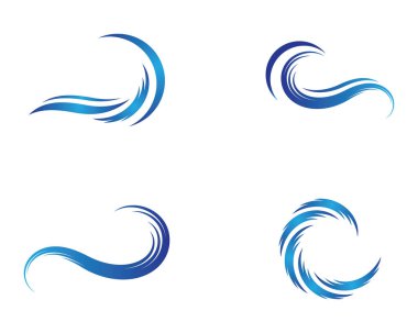 Su Dalgası logo vektör illüstrasyon tasarımı