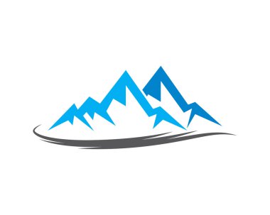Dağ Logosu şablon vektör illüstrasyon tasarımı