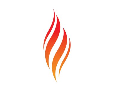 Ateş logosu şablon vektör resimleme tasarımı