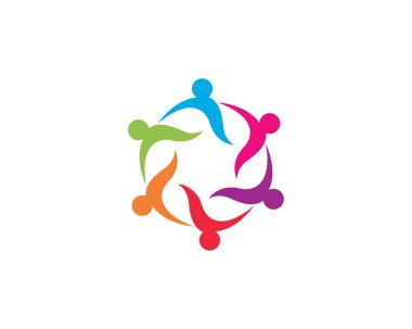 Evlat edinme ve toplumsal bakım logosu vektör resmetme tasarımı