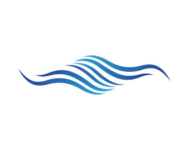 Su Dalgası logo vektör illüstrasyon tasarımı