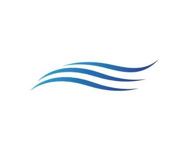 Su Dalgası logo vektör illüstrasyon tasarımı