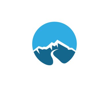 Dağ Logosu şablon vektör illüstrasyon tasarımı
