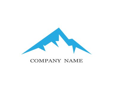 Dağ Logosu şablon vektör illüstrasyon tasarımı