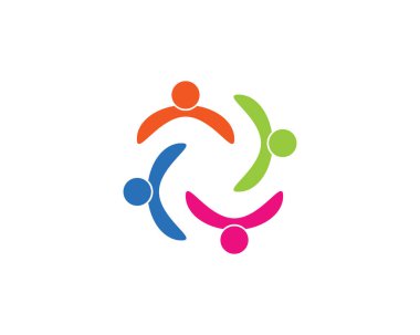 Evlat edinme ve toplumsal bakım logosu vektör resmetme tasarımı