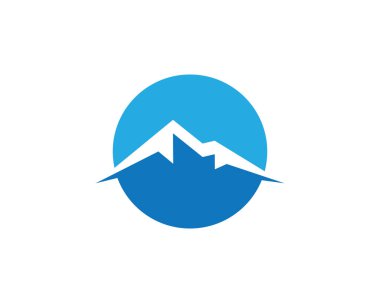 Dağ Logosu şablon vektör illüstrasyon tasarımı