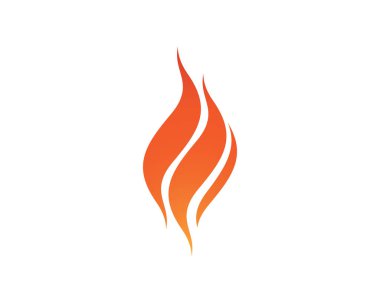 Ateş logosu şablon vektör resimleme tasarımı