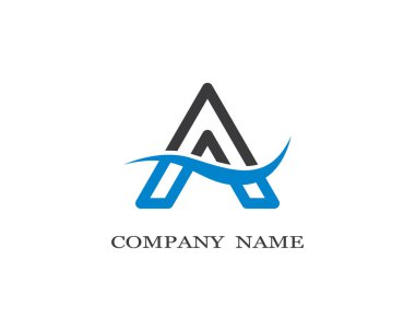 Bir harf logo vektör illüstrasyon tasarımı