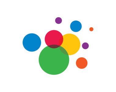 Kabarcık logosu şablon vektör resimleme tasarımı