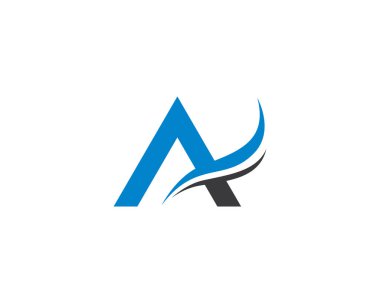 Bir harf logo vektör illüstrasyon tasarımı