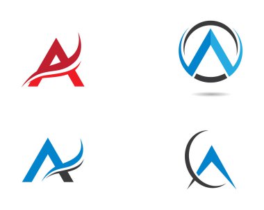 Bir harf logo vektör illüstrasyon tasarımı