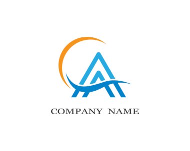 Bir harf logo vektör illüstrasyon tasarımı